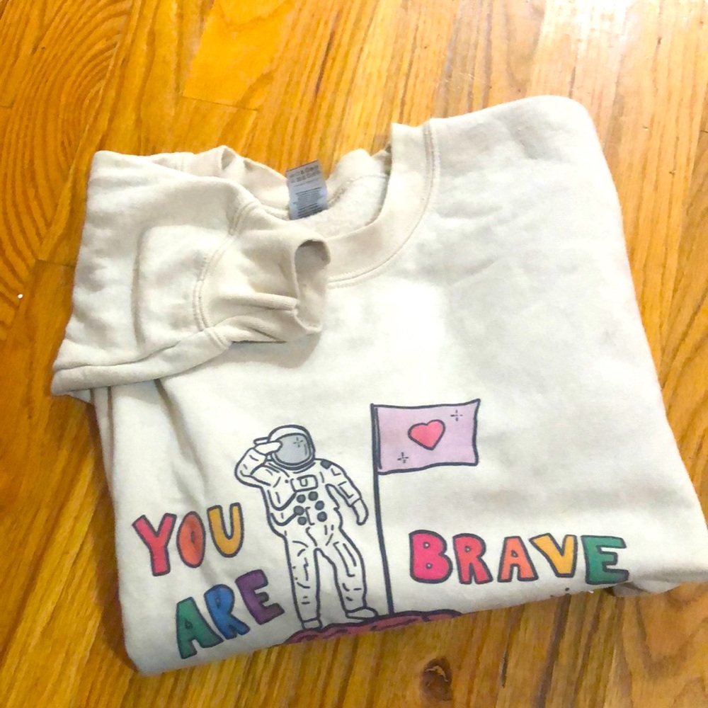 Crystaldrawsstuff crewneck for mental health